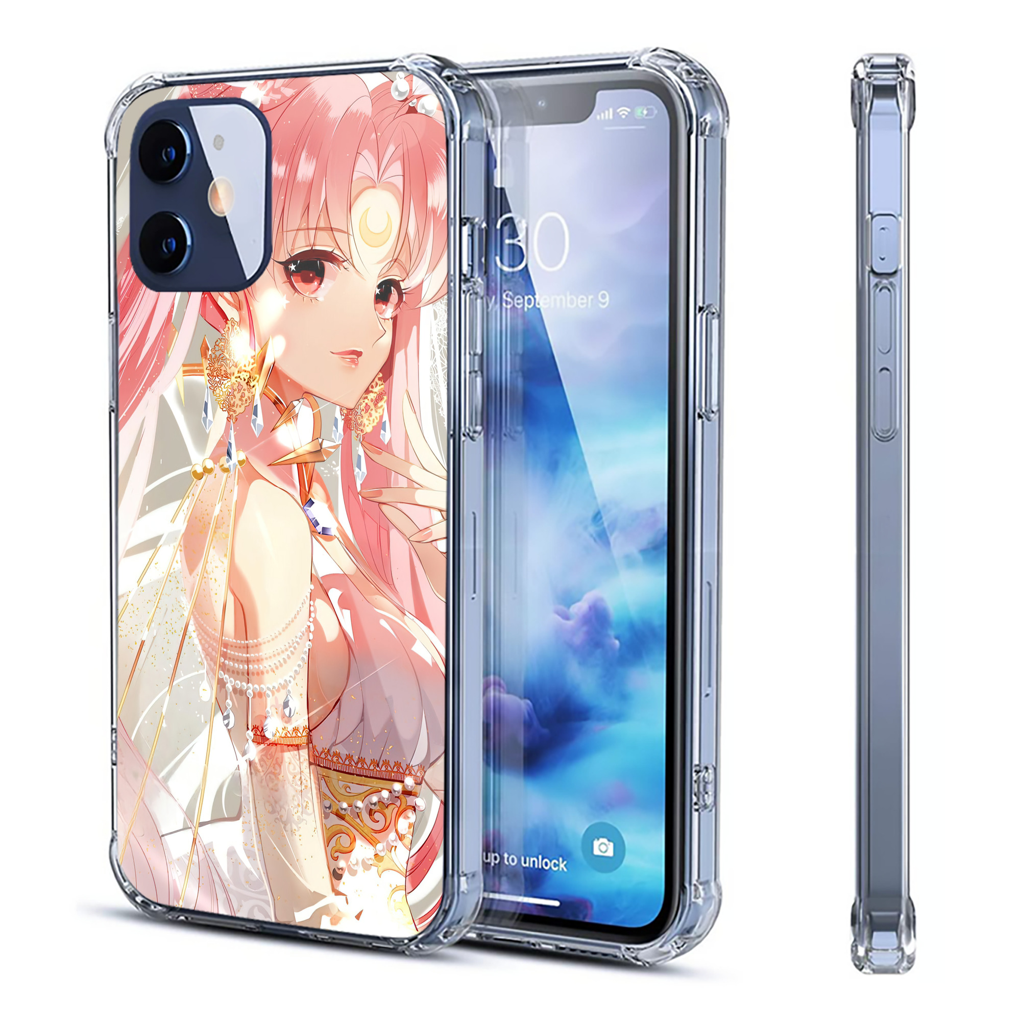 （画像用） 美少女戦士セーラームーン Sailor Moon 【iPhone 12シリーズ対応】透明スマホケース（クリアソフトケース）
